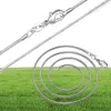 Big Promotions ! 100 pcs 925 Sterling Silver Smooth Chain Necklace Lobster Clasps Chain Jewelry Size 1mm 16inch --- 24inch4257133