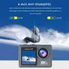 Videocamere per azioni sportive 5K 4K60FPS Action Camera Dual IPS Touch LCD EIS 170 30M Impermeabile 5X Zoom Go Sport Pro Camera con microfono wireless Telecomando YQ240129