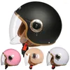 Motosiklet kaskları retro abs crashworthiness rahat uyum kask yarım helmet erkek ve kadın dört mevsim evrensel