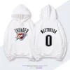 Thunder Team Durant Size 35 Weishao 0 George Hooded Hoodie Spring and Autumn Basketball Clothing Jacket Trend