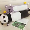 65 ~ 120 cm de long panda géant en peluche jouet cylindrique animal traversin oreiller koala peluche enfants dormir ami 240122