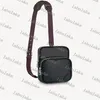 M45439 Çapraz Yardımcı Yan Çanta Messenger Crossbody Gerçek Cowhide Deri Tuval Omuz Çantası Bel2955