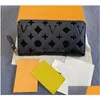 Brieftaschen Designer Original Box Verpackung Handtasche Kreditkarte Halter Mode Männer und Frauen Clutch mit 9 Farben Geldbörse Drop Lieferung Ba Dhkyi