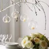 Bougeoirs 12 pièces marque suspendus photophore verre Globes Terrarium mariage chandelier Vase maison El Bar Decor294Z