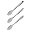 Spoons 3 Pcs High Temperature Resistance Silicone Spoon Soup Korean Silica Gel Cooking