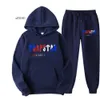 mens designer TRAPSTAR Tracksuit Brand Printed Sportswear Men 16 Colors Warm Two Pieces Set Loose Hoodie Sweatshirt Pants Jogging 220615
