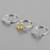 반지 2024 New Numina Lucent Exquisite Crystal Ring Series 고품질 여성 과장된 반지 보석 친구를위한 최고의 선물