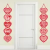 1 paire de portes d'amour sur le thème de la saint-valentin suspendues, bannières de décoration pour fête de la saint-valentin, 240129