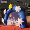 Hurtowe dostosowane 5x3mh 16,4x10 stóp Nmuchywane gwiazdy Arhces Wejście łukowe drzwi Blow Up Archway for Party Event Decoration Toys Sport