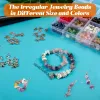 Lucite 15 Colors Crystal Jewelery Making Kit, 링, 귀걸이 및 보석 제작을위한 구슬로 보석 제작을위한 크리스탈