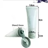 100ml Golden sliver Edge White Soft Hose Tubes Hand Facial Cream Empty Squeeze Tube Shampoo Lotion Refillable Containers1321l