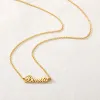 Necklace Personalized Jewelry Custom Any Name Necklace Gold Color Chain Customized Font Pendant Necklaces For Women Men Birthday Gift