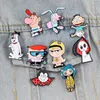 Brooches MD3086 90's Cartoon Character Collection Lapel Pins Enamel Pin For Clothes Badges On Backpack Cosplay Decorative Jewelry Gifts