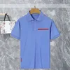 Mens polo top koszulki krótkie rękawowe koszulki designerskie polo luźne koszulki modne bawełniane oddychające t-shirt luksusowe topy