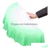 Fans de danse Mode Dégradé Couleur Chinois Véritable Voile De Soie Fan Kungfu Danse Du Ventre Pour La Fête De Mariage Cadeau Faveur Ou Spectacle De Scène Top Drop Dhb8R