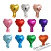 50 100pcs 5inch Metallic heart balloons foil globes Valentines day gifts wedding decoration mini little foil love heart balloons Y252P