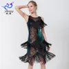 Bühnenkleidung, Pailletten-Quastenkleid, lateinamerikanisches Tanzkleid, Bühnentanz-Performance-Kleid, Performance-Kleid, Tanzkleid