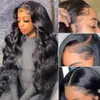 Fuduete 13 6 HD Прозрачный объемный волнистый парик из натуральных волос на кружеве для чернокожих женщин 360 Фронтальный парик 30 дюймов 4 4 Закрытие 240126