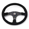 Steering Wheel Covers Leather Suede Car Racing Sport Assembly Universal 14inch High Performance Modified Parts with Horn Button Module