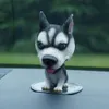 Bil skakande huvud leksaker interiör prydnad nickande hund rolig söt bobblehead valp dockor swing ornament dashboard 240124