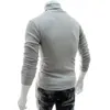 Dolcevita slim da uomo a maniche lunghe Top Pullover Warm Stretch Maglieria Maglione attillato Collo alto Abbigliamento casual da uomo 240125