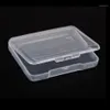 5 pçs coleção recipiente caso jóias acabamento acessórios plástico transparente pequena caixa de loja clara com tampa armazenamento box12374
