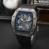 New Style's Hollowed Out Delation Carbon Brazing Prointing Men's Men's Quartz Wristwatch {Category}