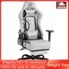 Autres meubles Chaises de jeu à dossier haut pour adultes Style de course PC Chaise de bureau avec appui-tête Meubles de soutien lombaire 350 lb Mobile Q240129