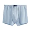 3 pçs/lote boxers roupa interior masculina 100% algodão confortável respirável meados de cintura boxer calças plus size 8xl sólida cuecas 240125