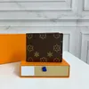 projektant portfel Man luksusowa karta uchwyt męski portfel oryginalny skórzany mężczyźni Portfele Plaid Portlentów Designer torebki Luksusowe skórzane krótkie męskie portfele Klasyczne karty