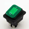 Controllo Casa intelligente 1pc Verde Impermeabile Latch Rocker Toggle Switch IP55 4Pin 2 Posizione AC250V/16A Illuminato A LED Prezzo Basso