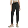 LL Dames Yoga Negende Broek Push Fitness-legging Zachte hoge taille Heuplift Elastische casual joggingbroek