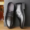 Männer Casual Schuhe Künstliche Pu Leder Punkt Kappe Business herren Schuhe Schwarz Klassische Feste Farbe Mode Chaussure Homme 240118