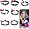 Brinquedos adultos sexy couro punk rebites colar acessórios para fetiche colar bondage role play casais flertando homens mulheres gay festa presente