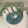 Partihandelspris Sterling Sier S 6.5mm 1CT Grön färg Fina smycken VVS Moissanite Diamond Tennis Chain