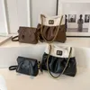 Peluş Zincir Kadın Çanta Şık Kontrast Renk Doku Omuz Torbası Yüksek Sınıf Crossbody Bag