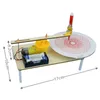 Diy crianças criativo montado de madeira plotter elétrico kit modelo pintura automática desenho robô ciência física experimento brinquedos 240124