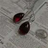 Stud Gothic Vampire Blood Red Earrings For Women Girls Fashion Mystery Witch Jewelry Accessories Gift Red Drop Crystal Magic Earrings YQ240129