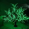 LED d'extérieur artificielle fleur de cerisier arbre lumière lampe d'arbre de noël 1248 pièces LED 6ft 1 8M hauteur 110VAC 220VAC imperméable à la pluie 175H