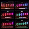 Night Lights LED Glow Tube Vintage Electronic Clock Ambient Light DIY Desktop Decoration Table Lamp For Game Room Gifts Ornaments