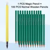 35pcs永遠の鉛筆ペンシルインクペンなし非シャープペンシルインクレスペン永遠の鉛筆で消しゴム240118