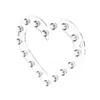 Сумочки-органайзеры для ювелирных изделий с 16 крючками, акриловая стойка в форме сердца, крючок, прозрачное ожерелье, настенный декоративный держатель