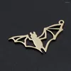 Charms 5 stks/partij 316 Rvs Bat Hangers Groothandel Top Kwaliteit Sieraden Maken Nooit Aantasten