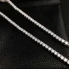 3 mm 4 mm 5 mm VVS Lab Lab Diamentowy łańcuch biżuterii Tennis Naszyjnik na walentynki pomysły na prezenty 2023