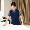 Autres vêtements Hôtel Serveur de chambre Vêtements de travail Vêtements d'été Hôtel PA Service de nettoyage Uniforme à manches courtes Vêtements de travail Propriété Nettoyage Femme Un