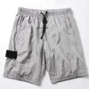 Shorts masculinos praia 2023 verão mens calças curtas moda correndo solto processo de lavagem de secagem rápida de tecido puro na moda casual ins pedras ilha 645esswk3a