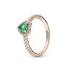 S925 Srebrne pierścienie z sześciennym cyrkonem oryginalne pudełko do mody Pierścień Walentynki Rose Gold Wedding Pierścień Kobiety