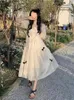 Party Dresses Dress White Cute Female In Outifits 2024 Summer Long Sundress Sweet Women's Clothing Fashion Robe Short Sleeve Streetwear