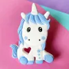 Halsband 5/10st Food Grade Silicone Unicorn Baby Teether PACIFIER CHAIN ​​ACCHITORS