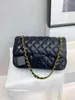 Top designer bag womens wallet black handbag caviar bags gold chain bag classic flap designer shoulder bag luxury crossbody designer bags woc satchel 21 colors